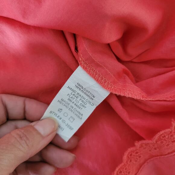 Vintage Forever 21 Y2K Babydoll Flamingo Dress Cottagecore Coastal Boho Small - Picture 10 of 10